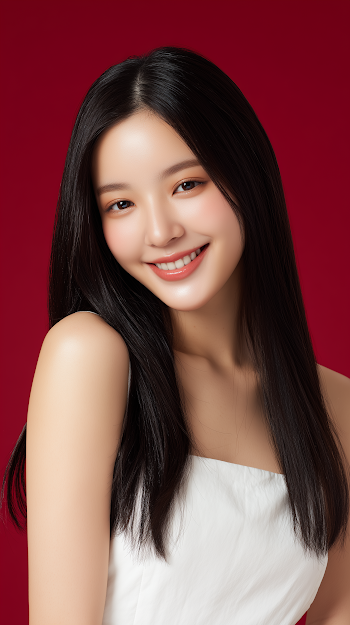 Radiant Korean Beauty Model Portrait