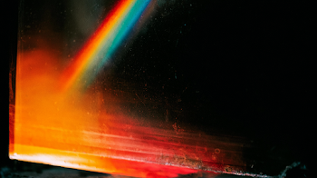 Radiant Rainbow Light Leak - Abstract Cinematic Photography