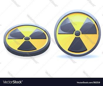 Radiation symbol vector image