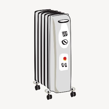 Radiator, heater clipart, illustration vector. | Free Vector - rawpixel