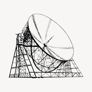 Radio telescope drawing, hand drawn | Free Vector - rawpixel