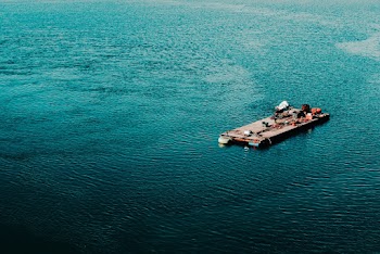Raft In The Sea