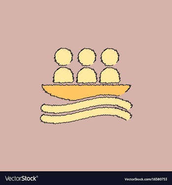 Rafting kayaking team design in hatching style vector image