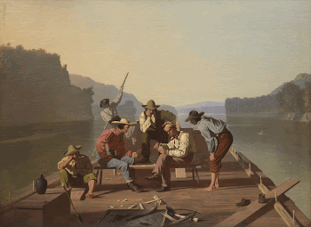Raftsmen Playing Cards (1847) painting | Free Photo - rawpixel