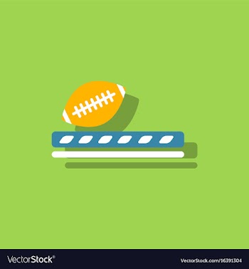 Ragby ball icon in sticker style vector image