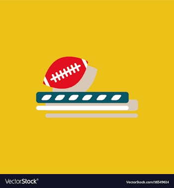 Ragby ball icon in sticker style vector image