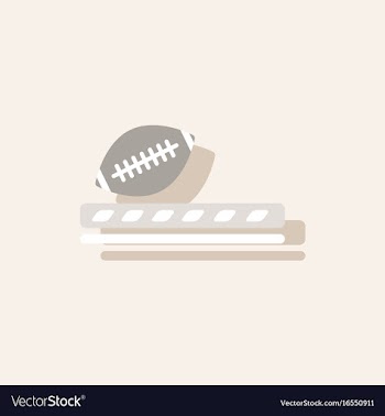 Ragby ball icon in sticker style vector image