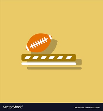Ragby ball icon in sticker style vector image