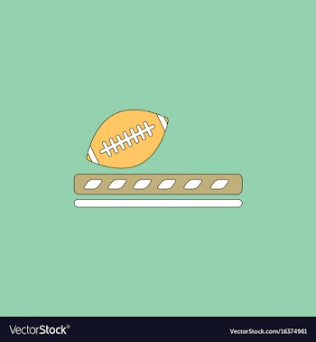Ragby ball icon vector image