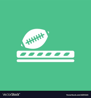 Ragby ball icon vector image