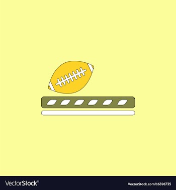 Ragby ball icon vector image