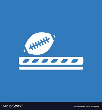 Ragby ball icon vector image