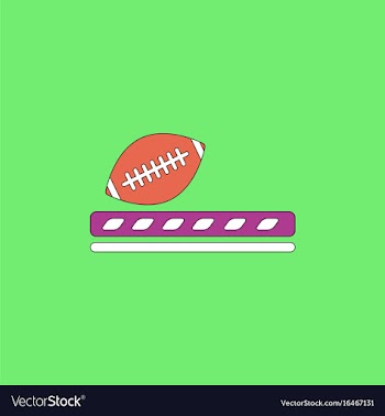 Ragby ball icon vector image