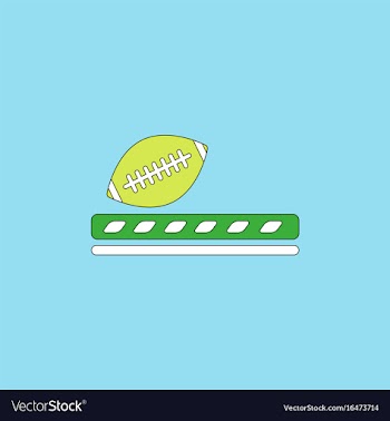 Ragby ball icon vector image