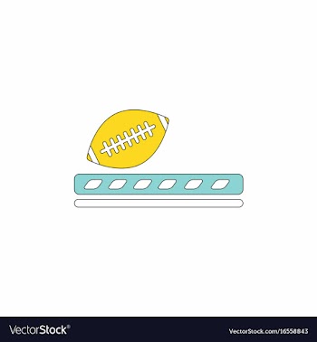 Ragby ball icon vector image