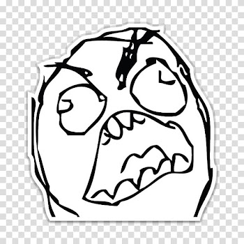 Rage comic meme, Dog Black and white Snout Line art , Rage Face Meme transparent background PNG clipart