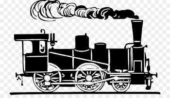 Rail transport Train Steam locomotive Clip art - smoky black and ...