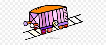 Railcar On Train Tracks Royalty Free Vector Clip Art - People's Party