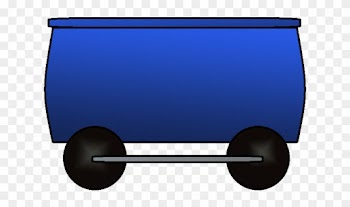 Railroad Clipart Train Car Pencil And In Color Rail - Blue Train Car Clipart