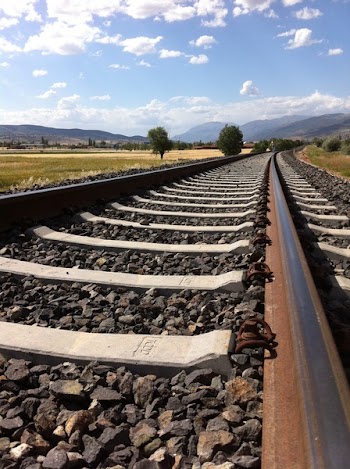 Railroad Tracks Against Sky