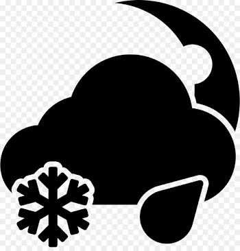 Rain and snow mixed Snowflake Winter storm warning - atampt ornament 