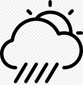 Rain and snow mixed Vector graphics Illustration Cloud - rain 