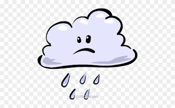 Rain Cloud Clip Art - Cartoon Rain Cloud