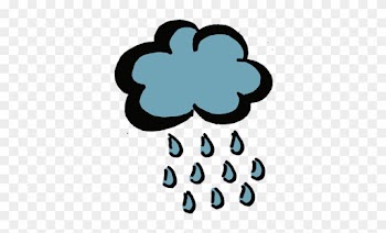 Rain Cloud Clipart - Cartoon Rain Cloud