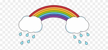 Rain Cloud Clipart Clipartion - Rainbow And Rain Clipart
