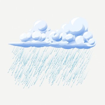 Rain cloud clipart, collage element | Free PSD - rawpixel