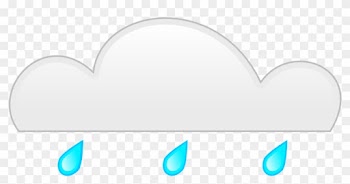 Rain Cloud Gray Blue Raindrops Season Climate - Vectores Flotantes En Png Nubes Azul