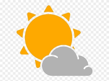 Rain Cloud Icon - Partly Cloudy Weather Icon