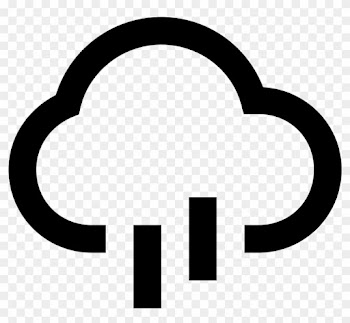 Rain Cloud Icon - Raining Cloud Icon