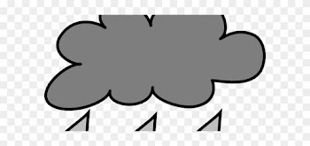 Rain Cloud Outline Clipart