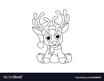 rain deer cartoon character