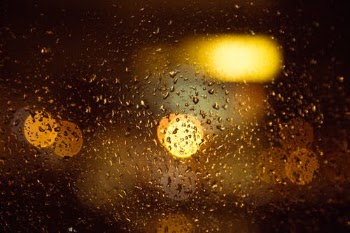 Rain droplets on wet glass window · Free Stock Photo