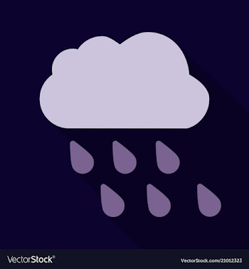 Rain icon in trendy flat style isolated on vector image