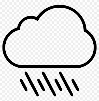 Rain Wind Cloud Comments - Basic Rain Cloud Clip Art Black And White