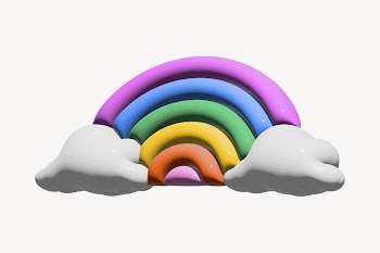 Rainbow 3D illustrations  | Free Photo - rawpixel