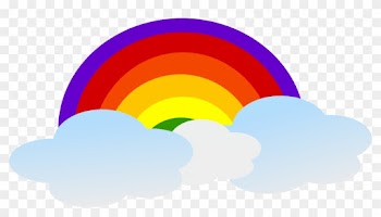 Rainbow And Cloud Clipart - Clouds With Rainbow Clipart