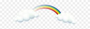 Rainbow And Clouds Png Clip Art Image - Circle