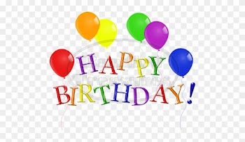 Rainbow Birthday Word Art - Happy Birthday Word Art
