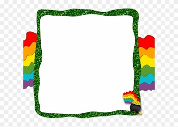 Rainbow Border Clip Art - Picture Frame