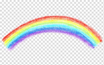 Rainbow Bridge Crayon, retro banner transparent background PNG clipart