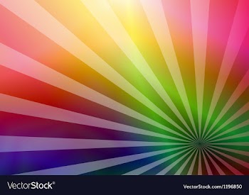 Rainbow business card vector image