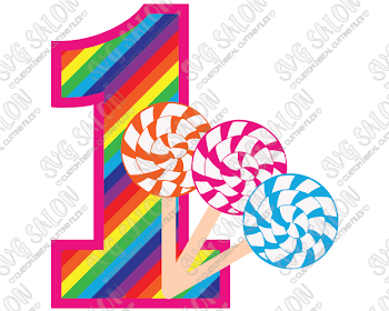Rainbow Candy Land One Year Old Custom DIY Iron On Vinyl Shirt ...