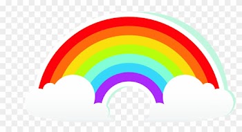 Rainbow Cartoon Cloud - รูป เลน โบ Png