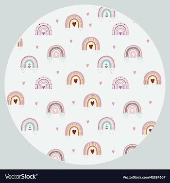 rainbow circle sticker