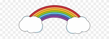 Rainbow Clip Art - Rainbow Clipart With Clouds