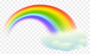 Rainbow Clipart Transparent Pencil And In Color Rainbow - Rainbow And Cloud Clipart